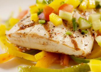 Grilled Salmon with Roasted Corn Relish – Old Town Oil