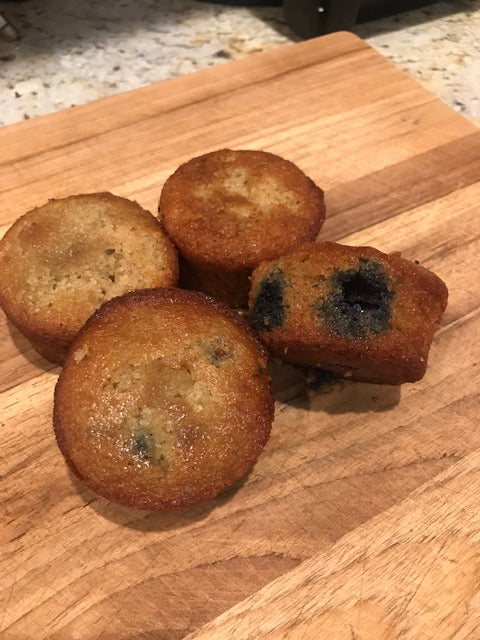 Almond Flour Blueberry Muffins