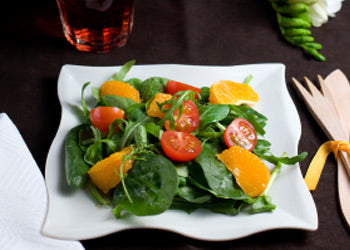 Spinach salad with Mandarin Orange slices