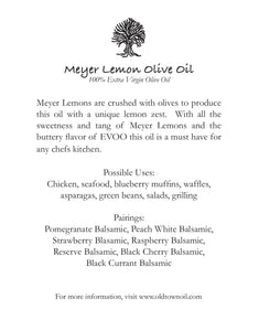 Meyer Lemon Extra Virgin Olive Oil